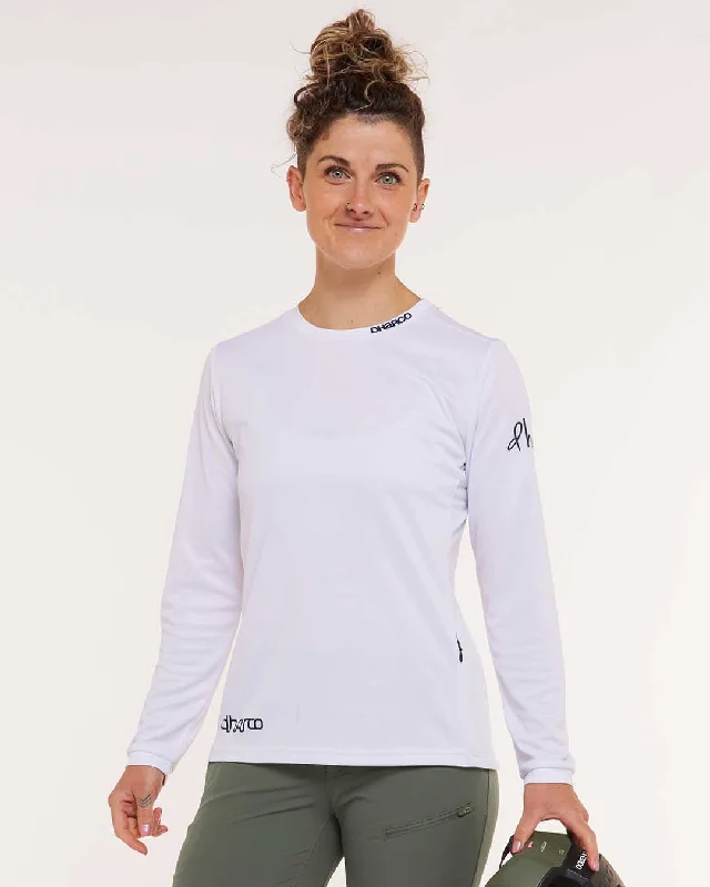 Womens Gravity Jersey | White Out Ruby Red Jersey Shirt