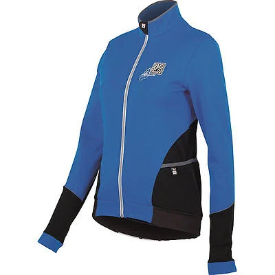 Mearesy Long Sleeve Womens Cycling Jersey Blue by Santini Travel Jersey Tee