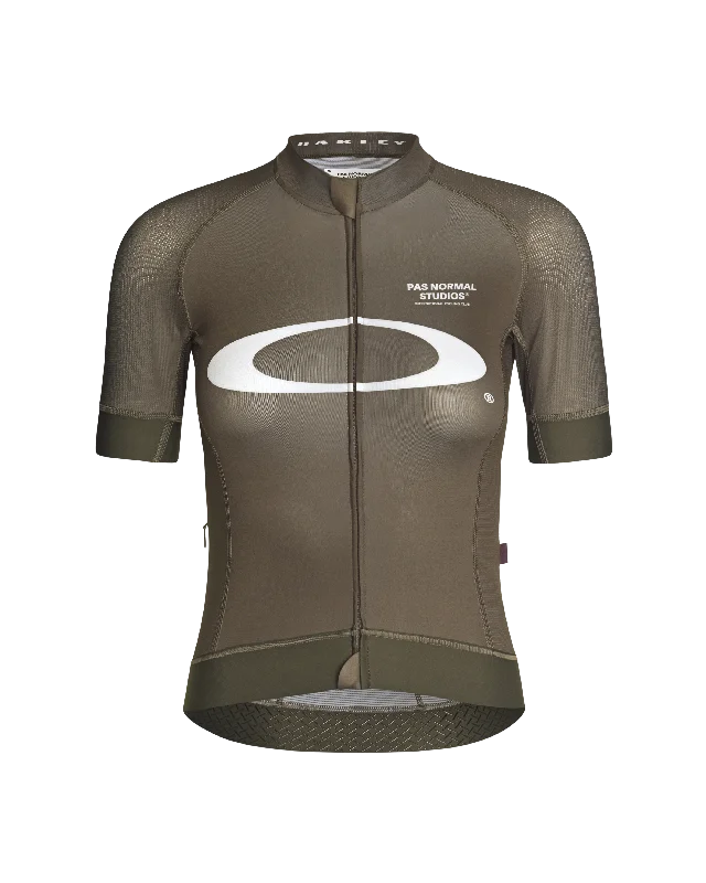 Women's Oakley x Pas Normal Studios Mechanism Jersey - Black Olive Luxury Jersey Tee