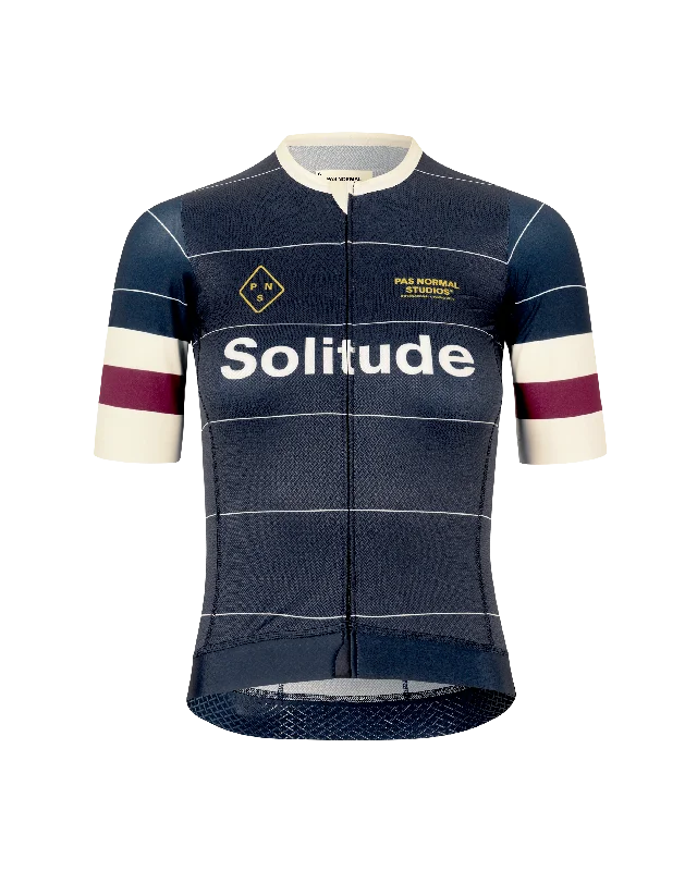 Women's Solitude Late Drop Jersey - Navy Geometric Jersey Top